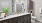 Model bathroom at Rosalia Verdae senior living apartments in Greenville, SC, featuring granite countertops.